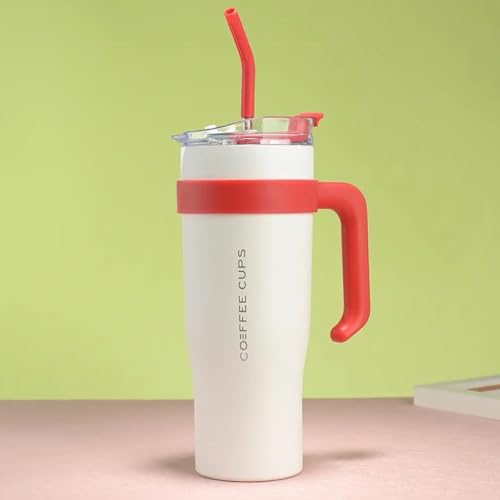 Tumbler with Lid and Straw - New Year Sale – Buy This Insulated Mug & Get a Surprise Gift! 🎁