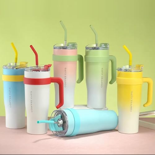 Tumbler with Lid and Straw - New Year Sale – Buy This Insulated Mug & Get a Surprise Gift! 🎁