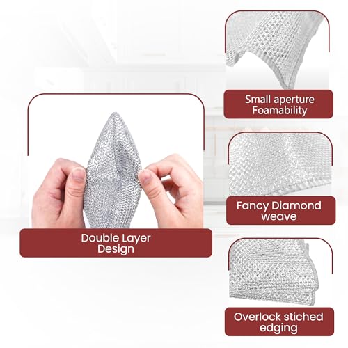 Buy 10 Get 10 Free Multifunctional Non Scratch Wire Dishcloth